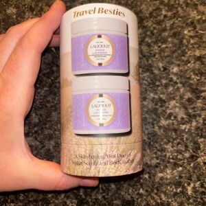 LALICIOUS Travel Besties SUGAR LAVENDER Scrub & Body Butter Duo 2 oz NIB/SEALED